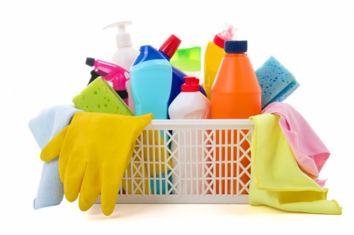 Professional upholstery cleaning of a living room sofa
