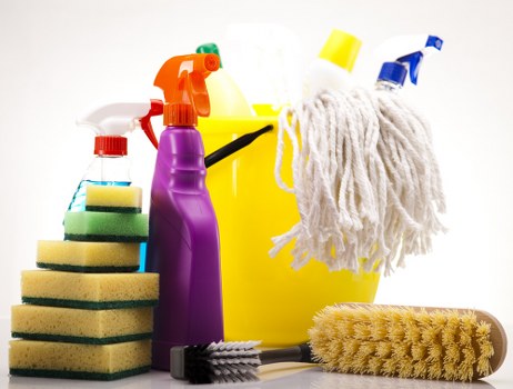 Technician preparing carpet cleaning treatment in a Wandsworth property